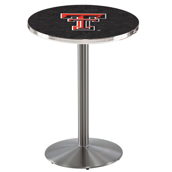 42" Stainless Steel Texas Tech Pub Table